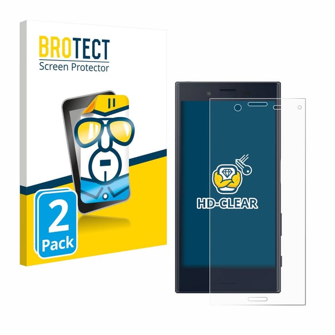 BROTECT - Screenprotector voor Sony Xperia X Compact - Folie Beschermfolie transparant 2 Stuks