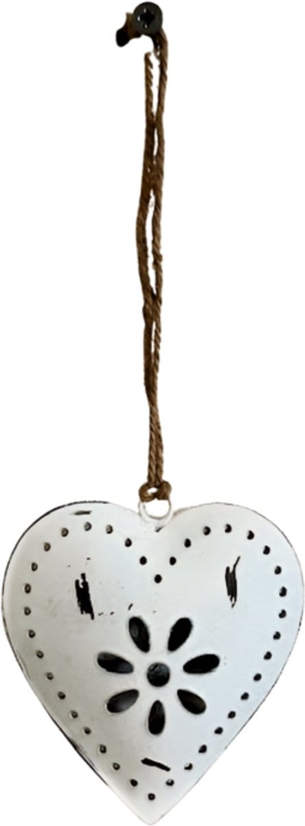 Heart S white 10cm