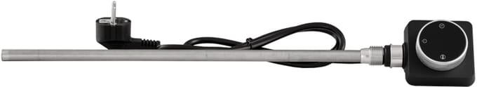 Granitan Elektrische Verwarmingselement voor Badkamer Radiator Spin - 400W - Zwart