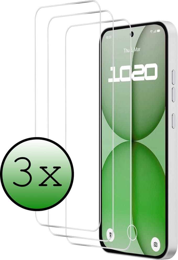 Screenprotector - 3 Stuks Geschikt voor Nothing Phone (4a) - Extra Sterk - Beschermglas - Gehard Glas - Tempered Glass - Screen Protector