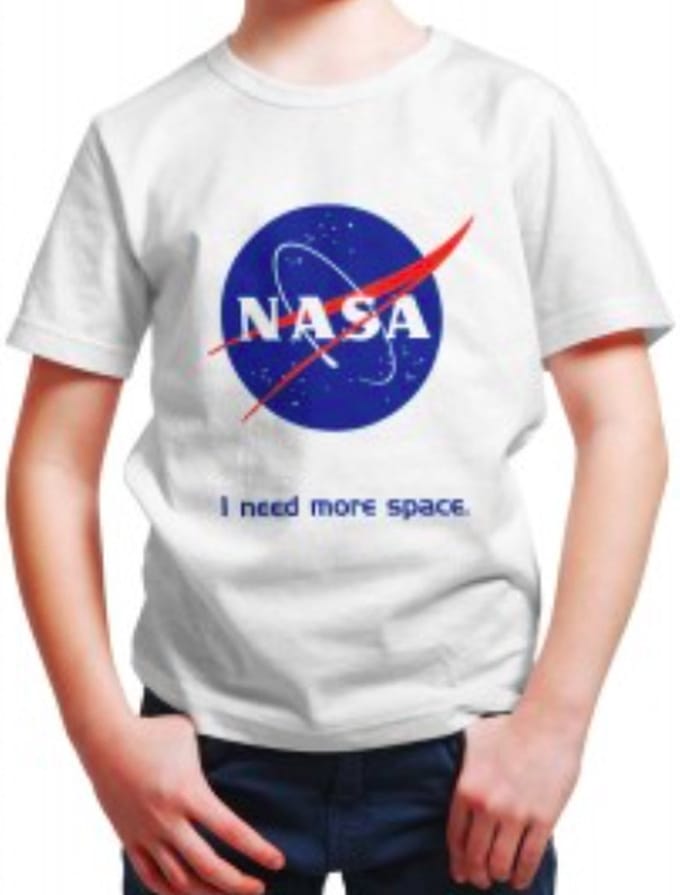 Nasa t-shirt Maat 110/116 - 5/6 jaar
