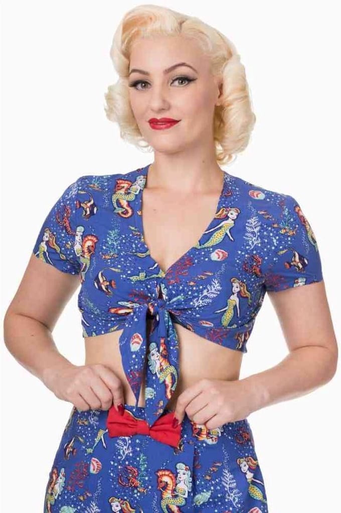 Dancing Days - MADE OF WONDER Crop top - M - Blauw