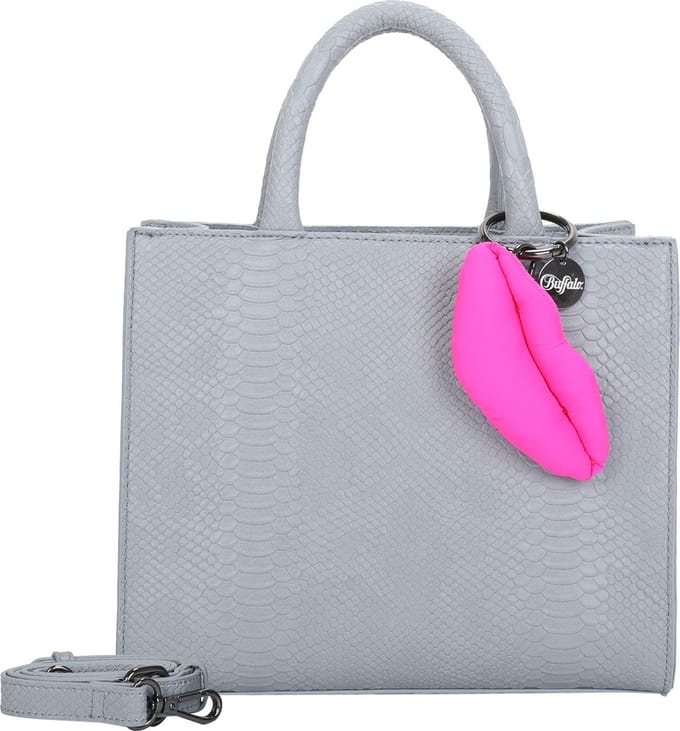 BUFFALO Handtas Schoudertas Scaled Snake Big Boxy Collection Shopper Blue Lichtblauw
