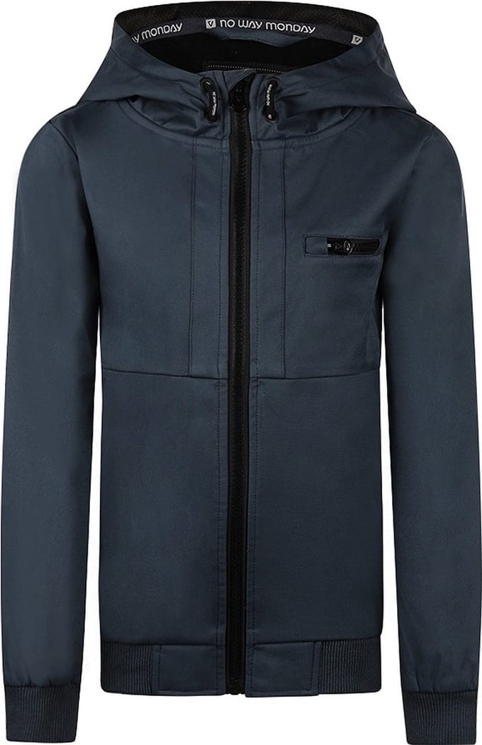 No Way Monday Jongens Jas - Steel blue
