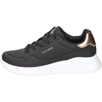 Skechers UNO LITE - SHIMMER ALONG Dames Sneakers - Zwart / Rose Gold