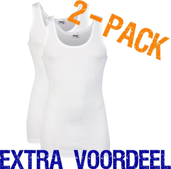 Beeren heren hemd - maat XXL - 2-pack - wit
