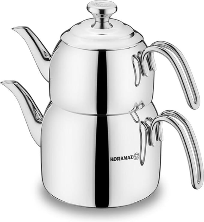 Korkmaz Droppa A057 – RVS Theepot – 2300 ml