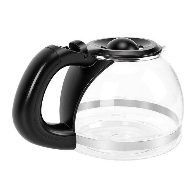 Vervangende Koffiekan voor OST Glazen Koffiepot 600ML Veilig Zwart Handvat 4 Kopjes Capaciteit Explosiebestendig black