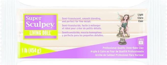 Super Sculpey living doll - light beige - 454 gr - Sculpey