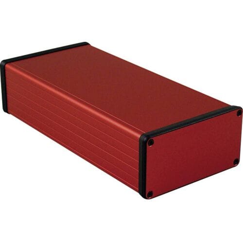 Hammond Electronics 1455N2201RD Profielbehuizing 220 x 103 x 53 Aluminium Rood 1 stuk(s)