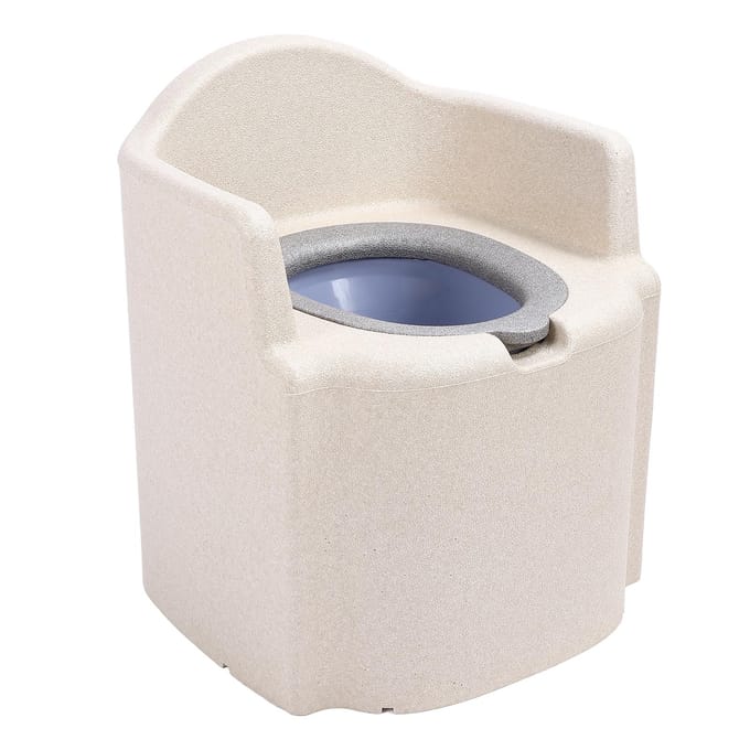 Bedside Commode Chair for Elderly Solid Hollow Bucket Soft Cushion Water Resistant Non Slip EPP