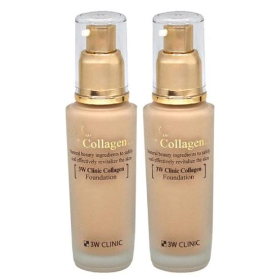 3W CLINIC Collagen Foundation 50ml (2 Options) #No.23 x 1pcs beige
