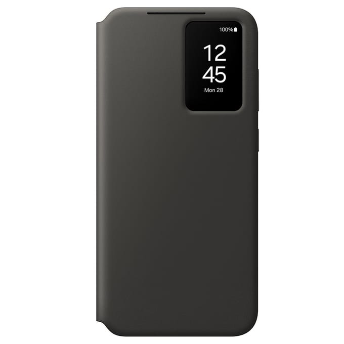 Coque et étui téléphone mobile Samsung Etui Smart View avec porte-carte pour Galaxy S24 FE - Noir