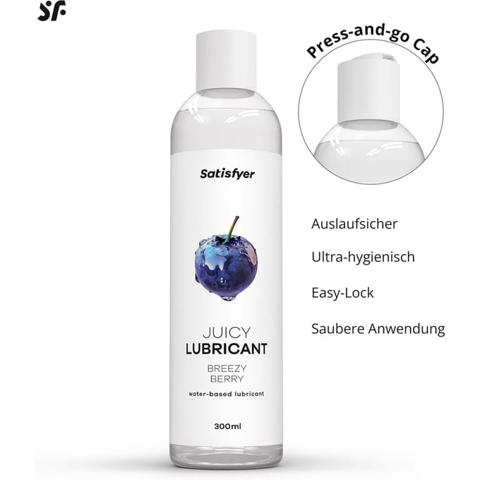 Satisfyer glijmiddel 300 ml | Glijmiddel op waterbasis | Glijmiddel met smaak