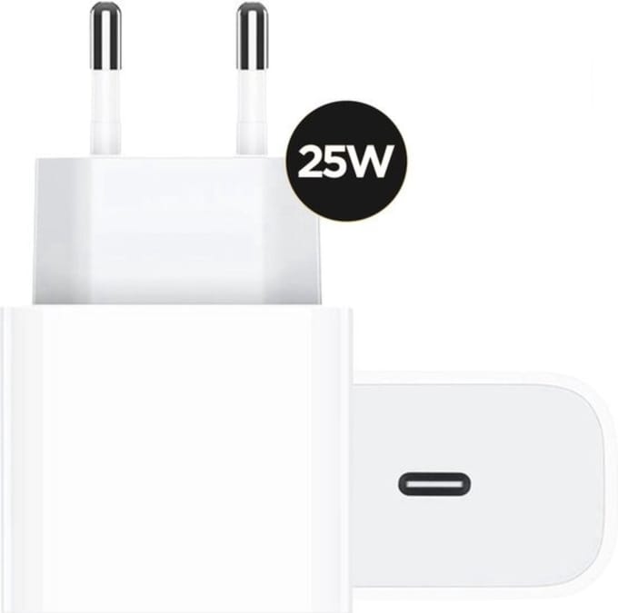 USB C Adapter 25W - Oplader - Snellader - USB C Oplader - Adapter USB C - USB C Lader - Universeel - Golden Sound