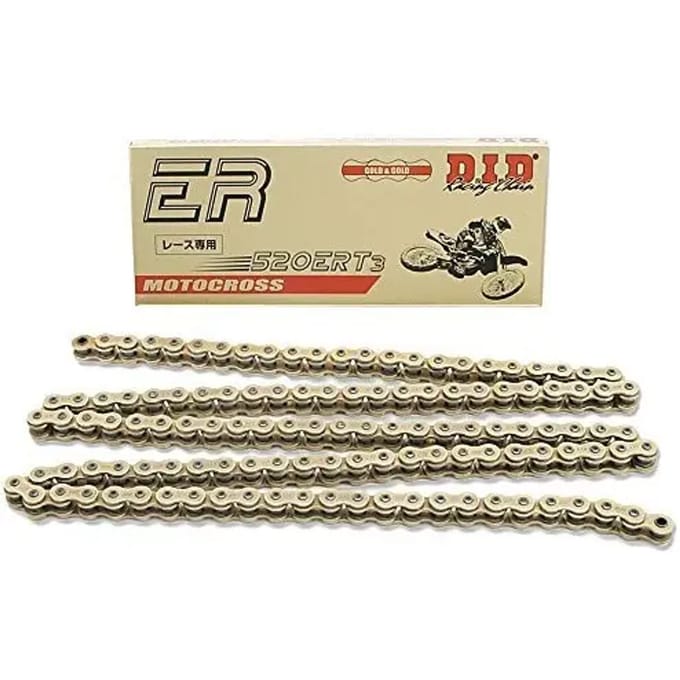 Motorfiets rolketting D.I.D 520Ert3(G&G) X 114 Mail. Rj