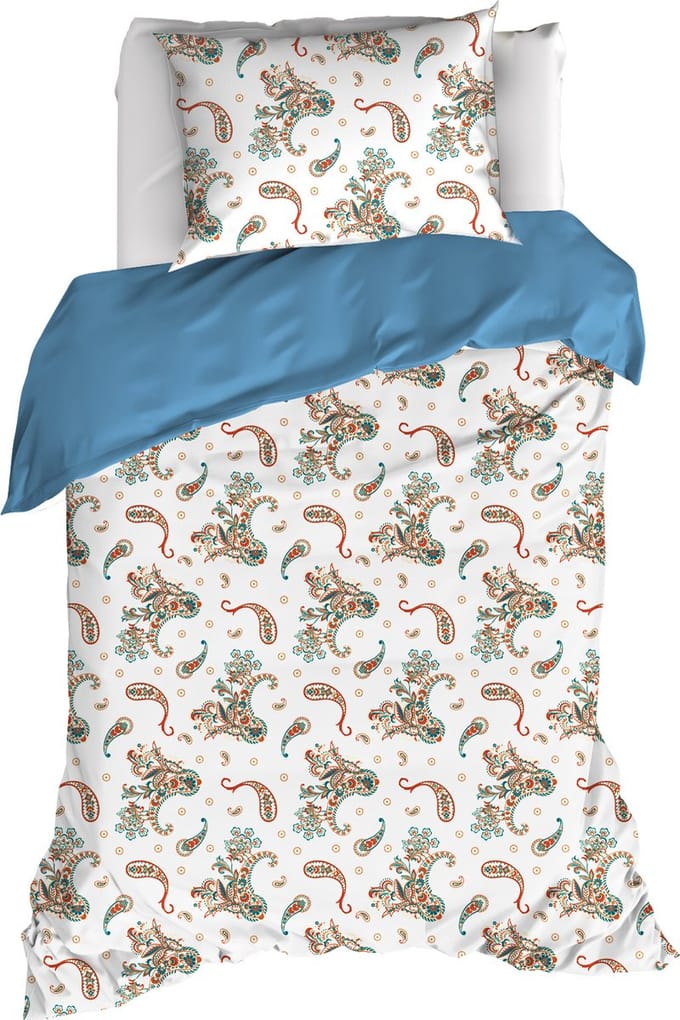 De Witte Lietaer Dekbedovertrek Sybil, Marrocan Blue - 140 x 200/220 - Katoen Percal