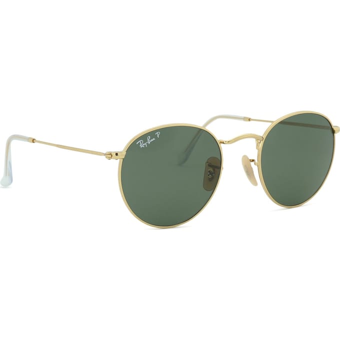 Ray-Ban Zonnebril 3447- 001/58 50MM Round Metal Polarized