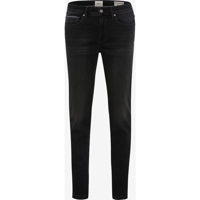 Brax Heren Jeans  Style CHRIS GREY HURRICANE USED, denim donkergrijs, maat 40/34