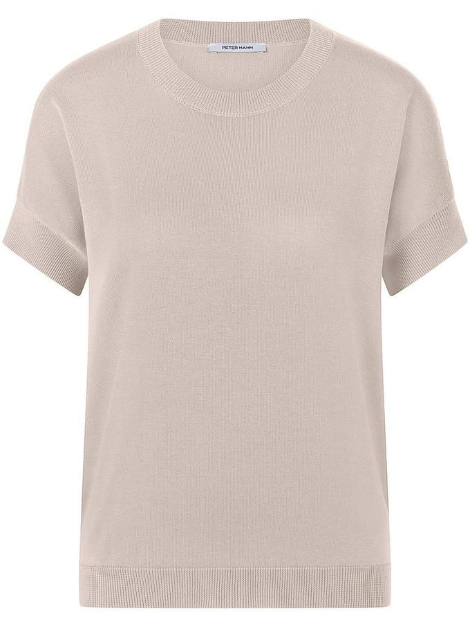 Trui ronde hals 100% SUPIMA®-katoen Van Peter Hahn beige