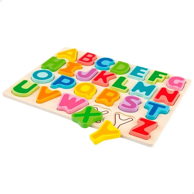 Puzzles in houten kantletters Woomax Eco