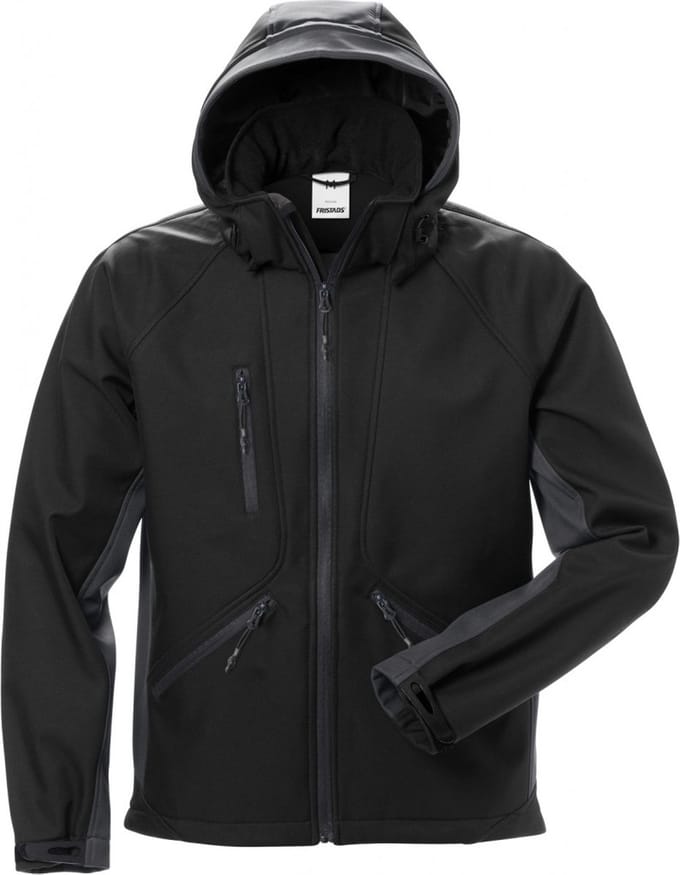 Fristads Softshelljack 1414 Shi - Zwart/Grijs - M