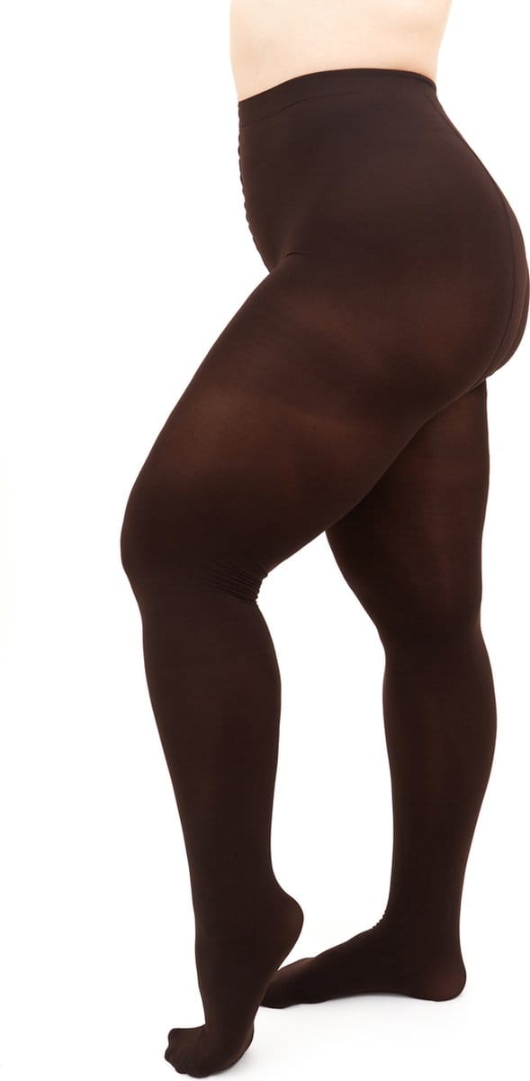 Giulia - Positive Micro 3D 70den Panty (enkel in grote maten) - Koffie - 2XL
