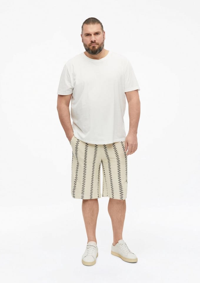 Bermuda relaxed fit middenhoog rechte pijp s.Oliver Detroit
