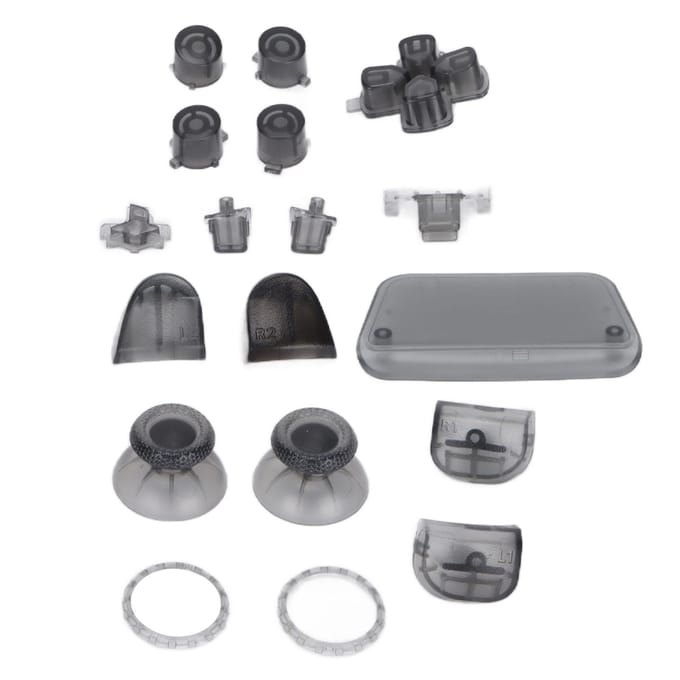 Volledige Vervangende Knoppen Set Reparatie Game Controller Accessoires voor PS5 Handvatten gray