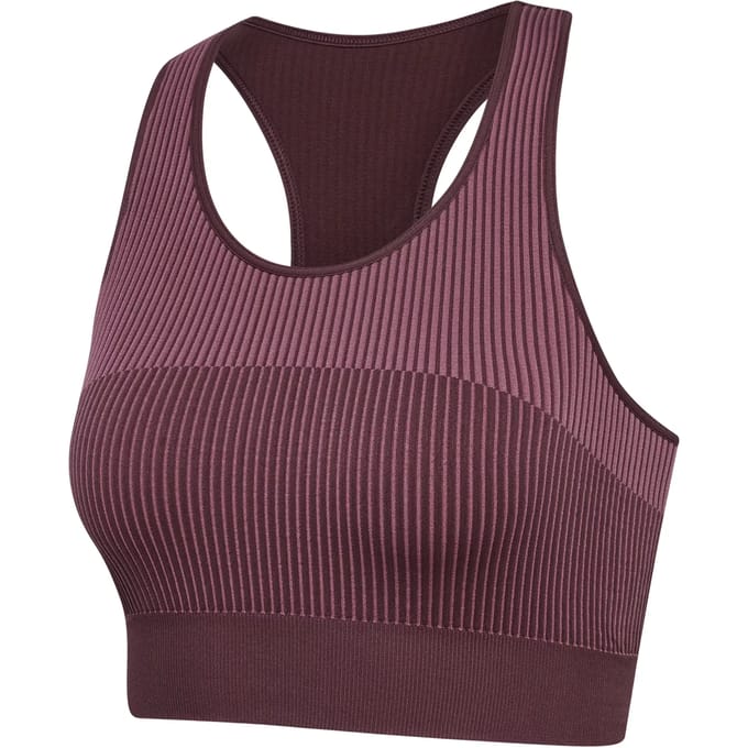 Hummel Dames Tanktop Zonder beugel Ronde hals Strepenstructuur Training
