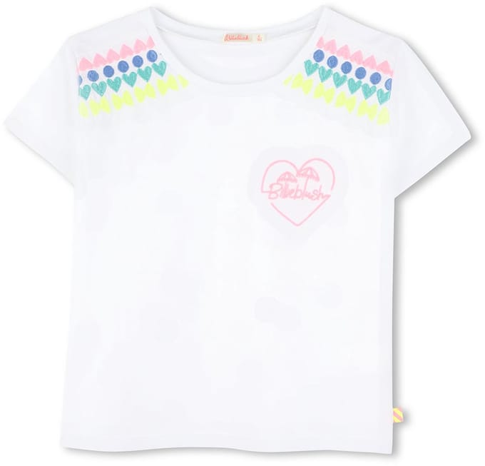 Billieblush U20931 T-shirt Met Korte Mouwen Wit 5 Years Meisje