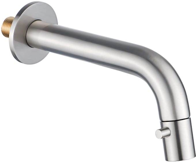 FugaFlow Eccelente Arredo Fonteinkraan - inbouw - uitloop 18cm - inkortbaar - PVD - geborsteld RVS -
