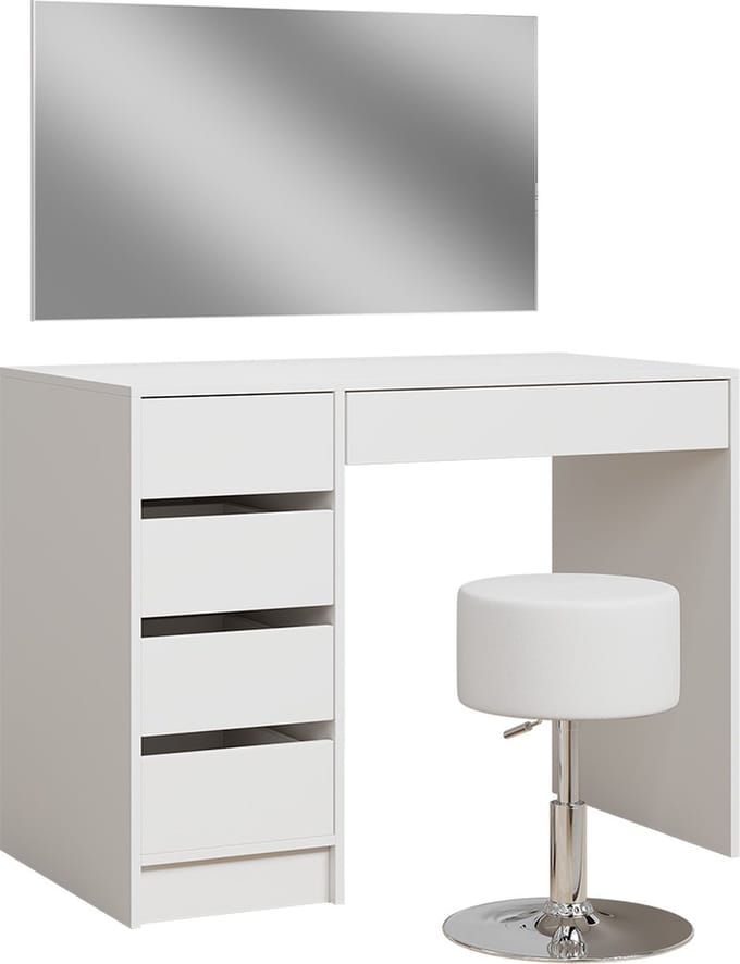 Vicco Thalia Kaptafel – 100 cm met kruk Wit