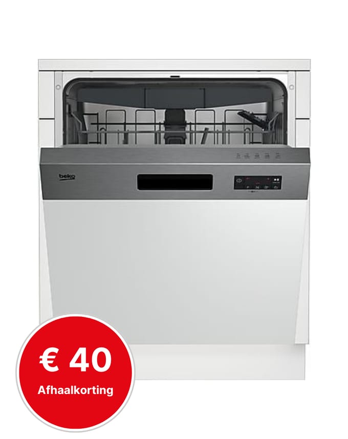 Beko BDSN16450 | Half geintegreerde vaatwassers | B Label