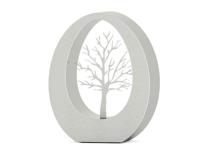 Urnencenter© RVS urn Oval Tree - 3.5 Liter