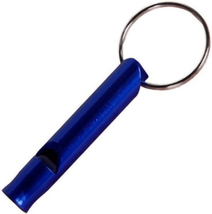 Sleutelhanger met fluitje - Blauw