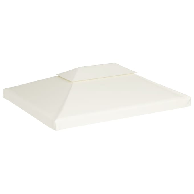 vidaXL - Vervangend - tentdoek - prieel - 310 - g/m² - 3x4 - m - crèmewit