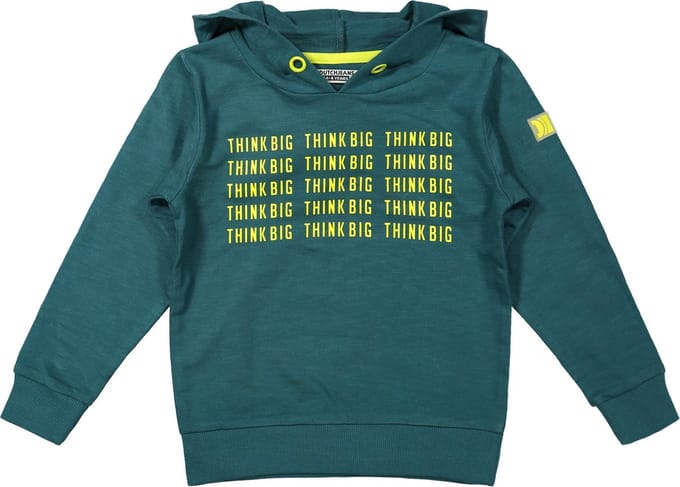 DJ Dutchjeans jongens hoodie Think Big Green - Maat 140