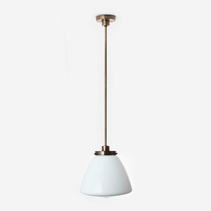 Hanglamp Schoolbol Large 20's Brons - Art Deco Trade