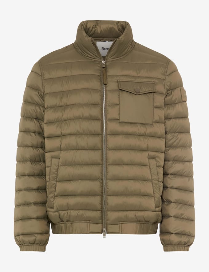 Brax Heren Jas  Style BRAD khaki Groen Khaki, groen - khaki, maat M