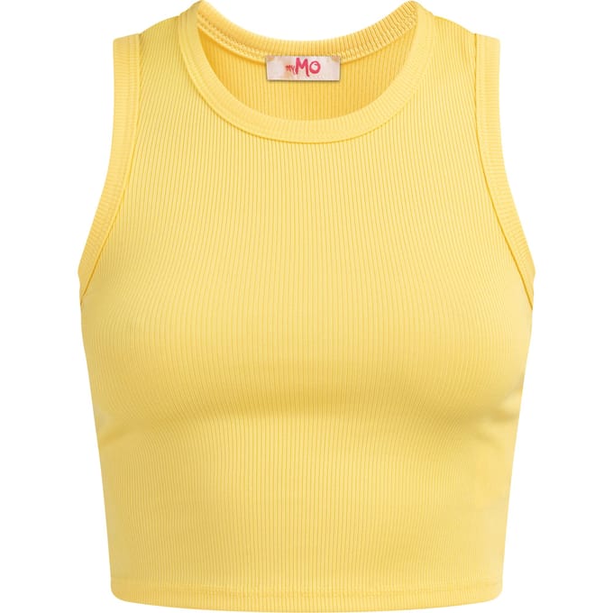 Mymo Tanktop Dames lichtgeel