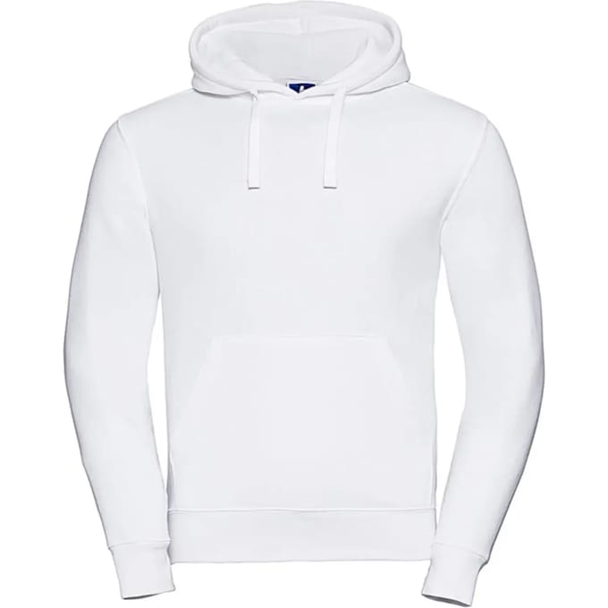 Russell- Authentic Hoodie - Wit - M