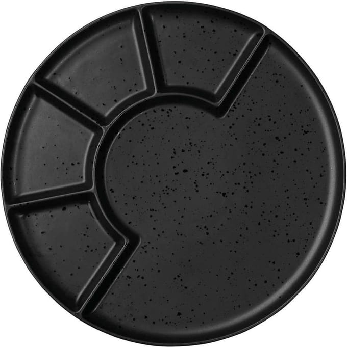 ASA Selection Gourmetbord Coppa Kuro - Porselein - Zwart - ø 24 cm