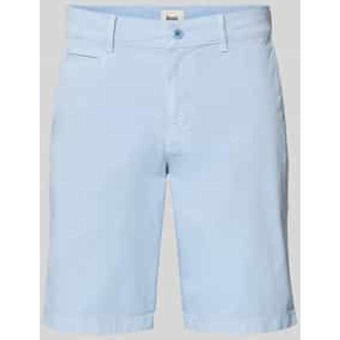 regular fit bermuda van katoenmix