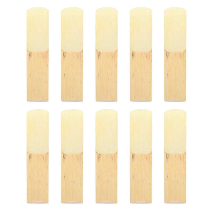 10 Stuks Tenorsaxofoon Riet Set Bb Toon Sax Vervangingsonderdelen Accessoires Niet Vervormbaar met Plastic beige