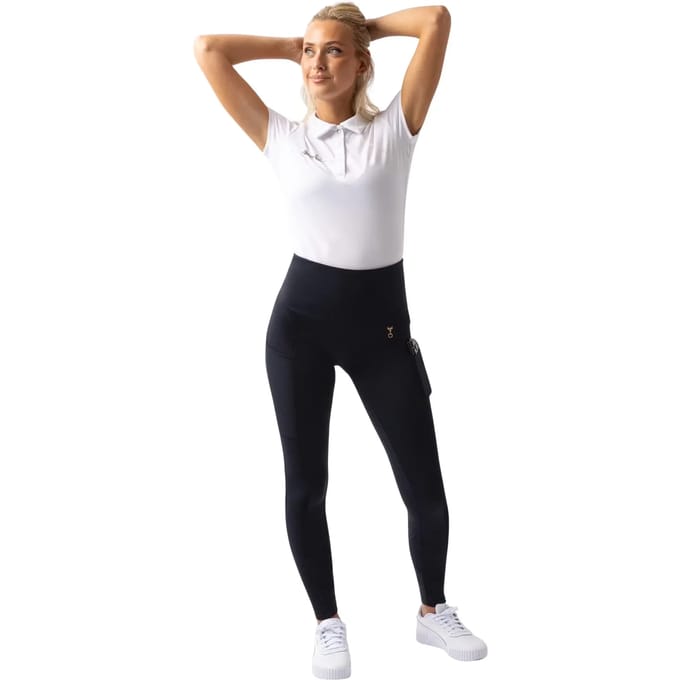Horze Mathilde Functionele Tights met siliconen zitvlak, dames, Dark Navy, 40
