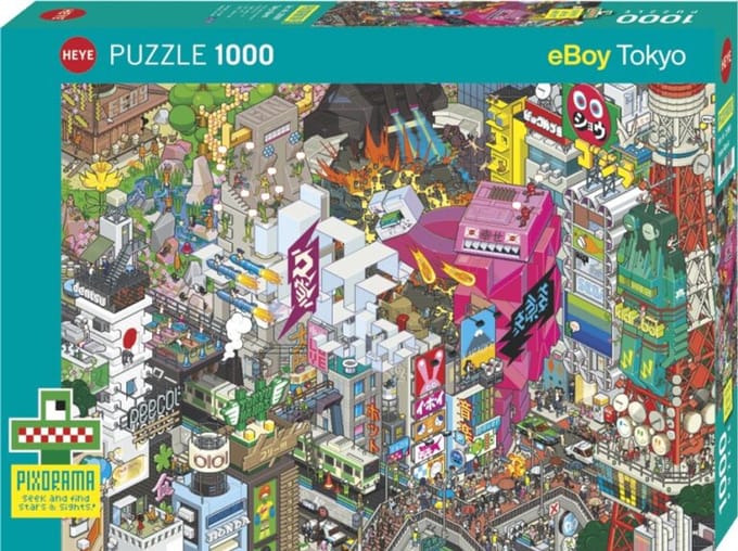 Heye puzzel Tokyo Quest 1000 stukjes - legpuzzel stad Japan.