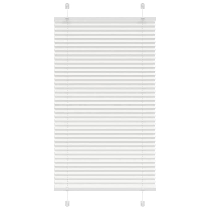 vidaXL - Plissé - rolgordijn - 75x150 - cm - stofbreedte - 74,4 - cm - polyester - wit