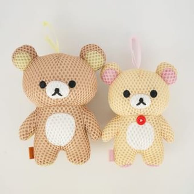 San-X - Rilakkuma & Korilakkuma Bath Sponge Korilakkuma (90×60×125mm)
