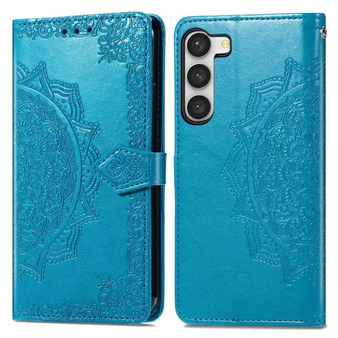 imoshion Hoesje - Geschikt voor Samsung Galaxy S23 - Mandala Bookcase - Turquoise